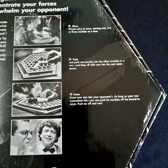 Vintage Abalone Board Game- Galoob, B&W Hexagon Strategy Game, 1990 COMPLETE - Picture 9 of 12